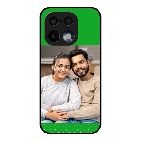 Realme 16 Pro 5G Custom Glass Phone Case - Green Pattern Design
