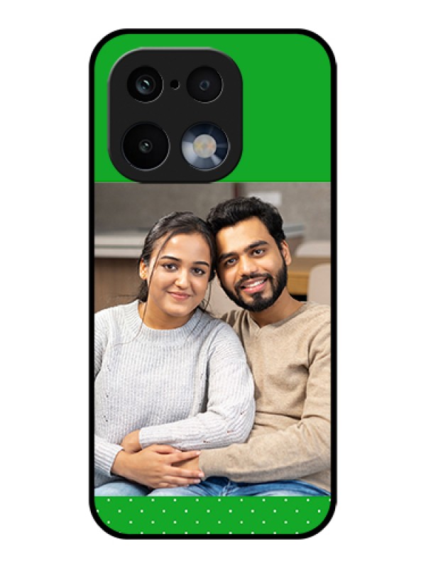 Custom Realme 16 Pro 5G Custom Glass Phone Case - Green Pattern Design