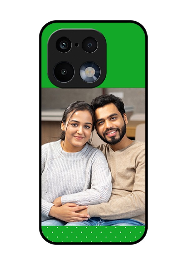 Realme 16 Pro 5G Custom Glass Phone Case - Green Pattern Design