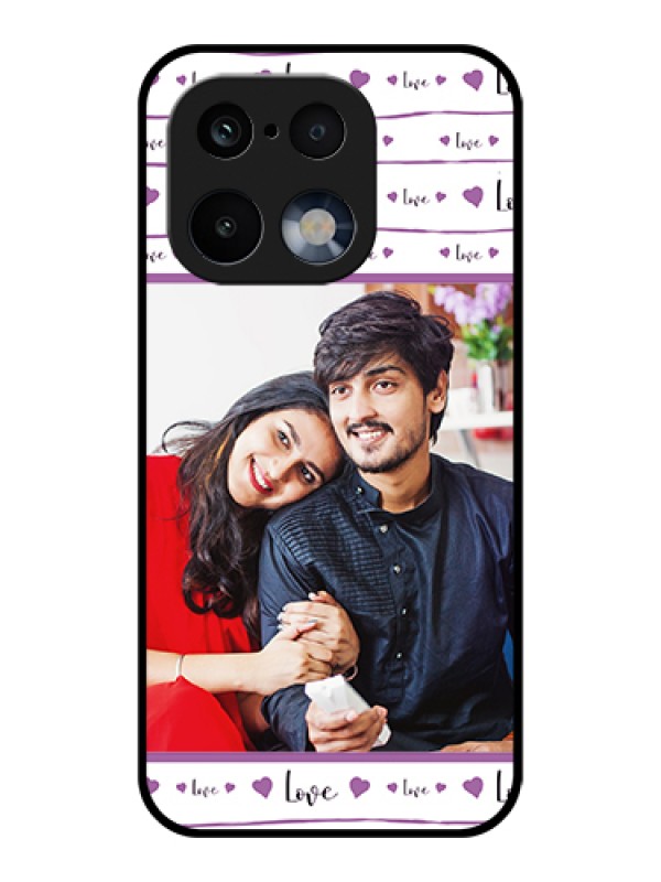 Custom Realme 16 Pro 5G Custom Glass Phone Case - Couples Heart Design
