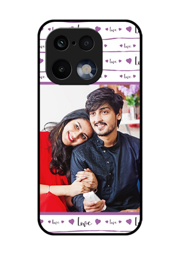 Realme 16 Pro 5G Custom Glass Phone Case - Couples Heart Design