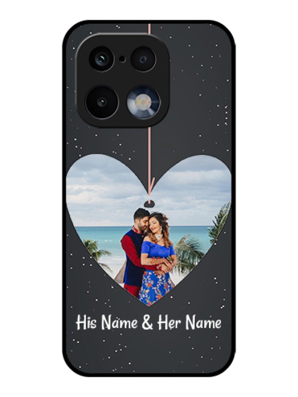 Custom Realme 16 Pro 5G Custom Glass Phone Case - Hanging Heart Design