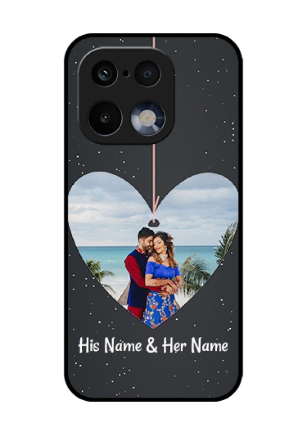 Realme 16 Pro 5G Custom Glass Phone Case - Hanging Heart Design