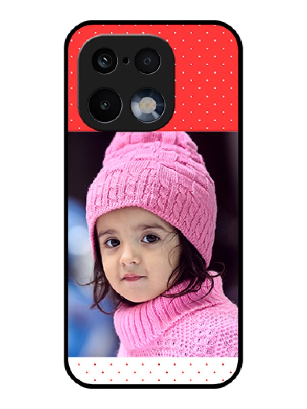 Custom Realme 16 Pro 5G Custom Glass Phone Case - Red Pattern Design