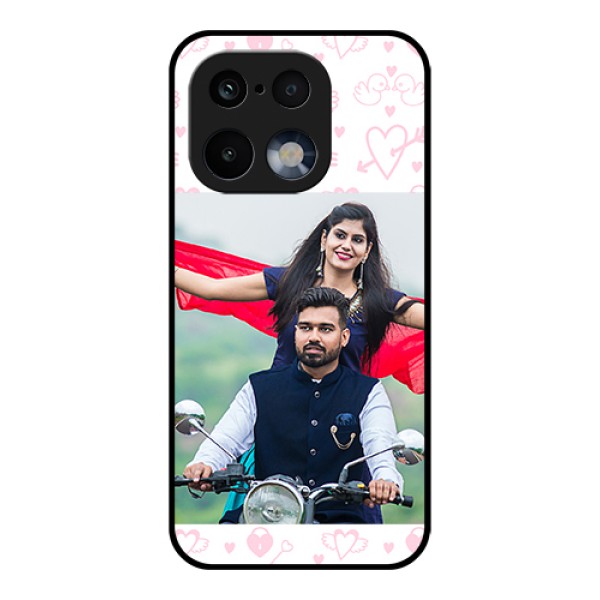 Realme 16 Pro 5G Custom Glass Phone Case - Pink Flying Heart Design Realme 16 Pro 5G Custom Glass Phone Case - Pink Flying Heart Design