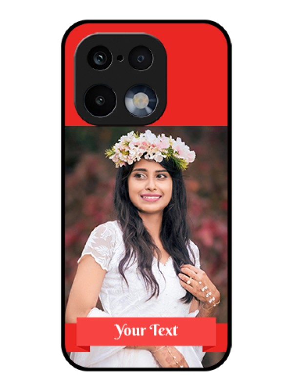 Custom Realme 16 Pro 5G Custom Glass Phone Case - Simple Red Color Design
