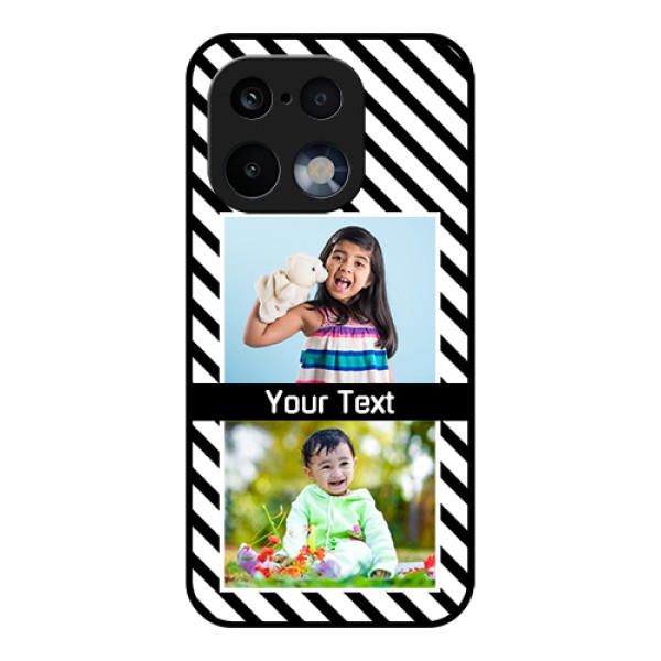 Realme 16 Pro 5G Custom Glass Phone Case - Black And White Stripes Design Realme 16 Pro 5G Custom Glass Phone Case - Black And White Stripes Design