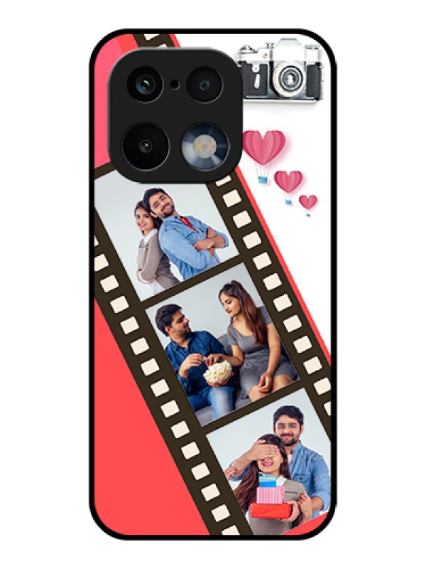 Custom Realme 16 Pro 5G Custom Glass Phone Case - 3 Image Holder With Film Reel