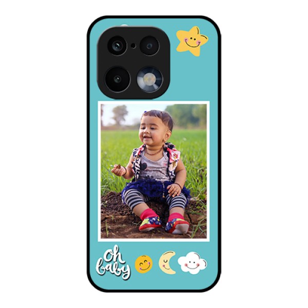 Realme 16 Pro 5G Custom Glass Phone Case - Smiley Kids Stars Design Realme 16 Pro 5G Custom Glass Phone Case - Smiley Kids Stars Design