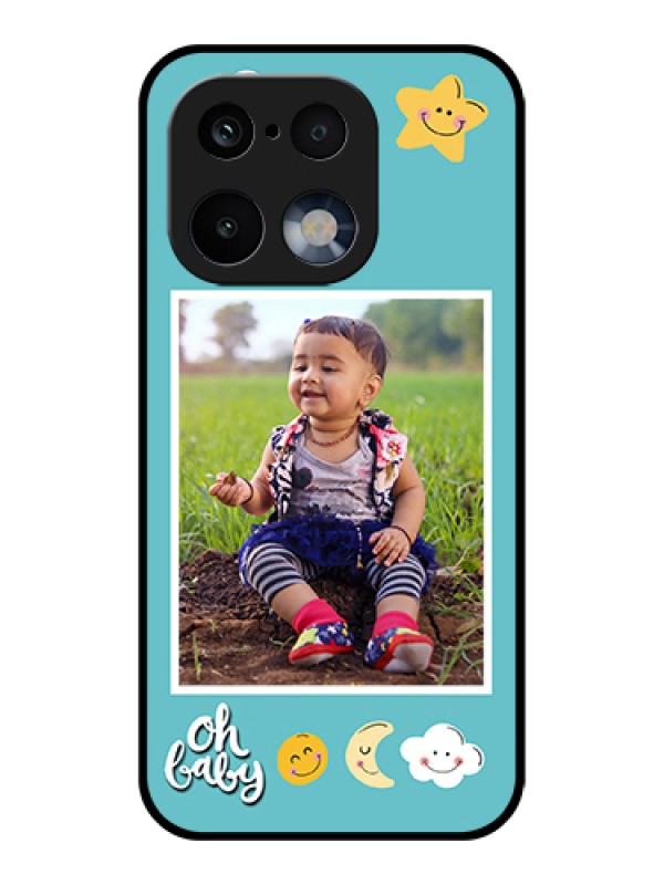 Custom Realme 16 Pro 5G Custom Glass Phone Case - Smiley Kids Stars Design