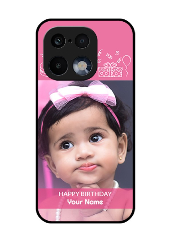 Realme 16 Pro 5G Custom Glass Phone Case - With Birthday Line Art Design
