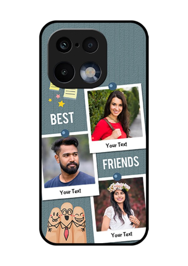 Realme 16 Pro 5G Custom Glass Phone Case - Sticky Frames And Friendship Design