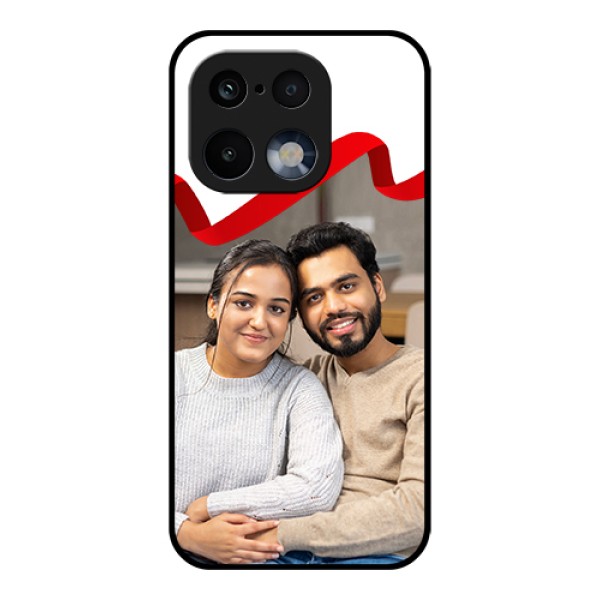Realme 16 Pro 5G Custom Glass Phone Case - Red Ribbon Frame Design