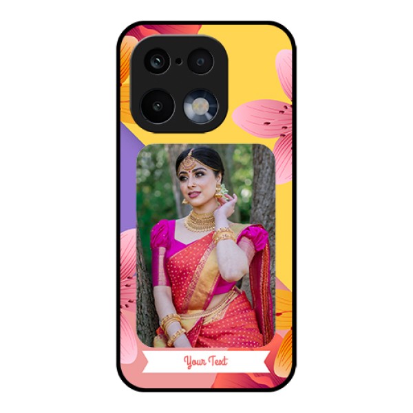 Realme 16 Pro 5G Custom Glass Phone Case - 3 Image With Vintage Floral Design Realme 16 Pro 5G Custom Glass Phone Case - 3 Image With Vintage Floral Design