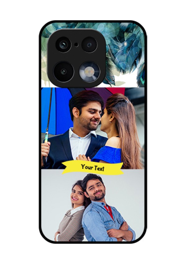 Realme 16 Pro 5G Custom Glass Phone Case - Image With Boho Peacock Feather Design