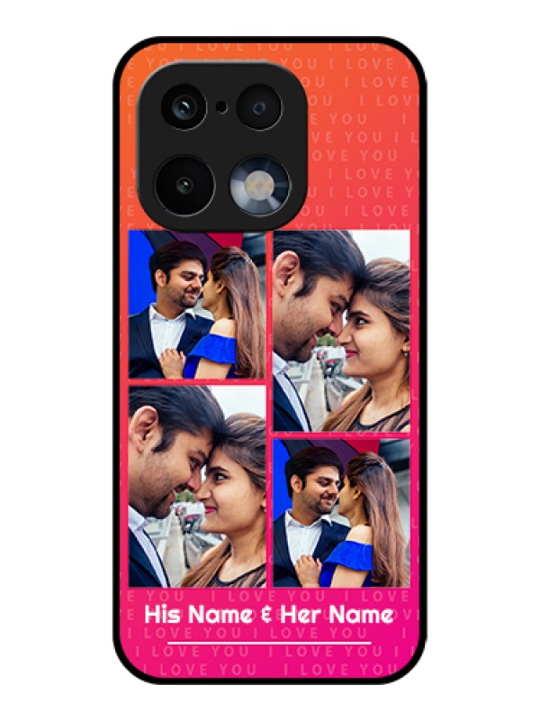 Custom Realme 16 Pro 5G Custom Glass Phone Case - I Love You Pink Design