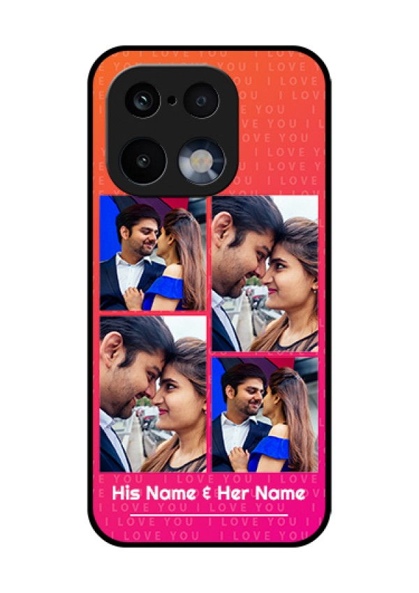 Realme 16 Pro 5G Custom Glass Phone Case - I Love You Pink Design