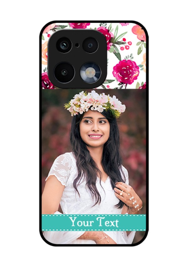 Realme 16 Pro 5G Custom Glass Phone Case - Water Colors Floral Design