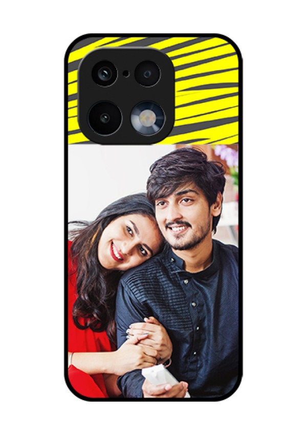 Realme 16 Pro 5G Custom Glass Phone Case - Yellow Abstract Design