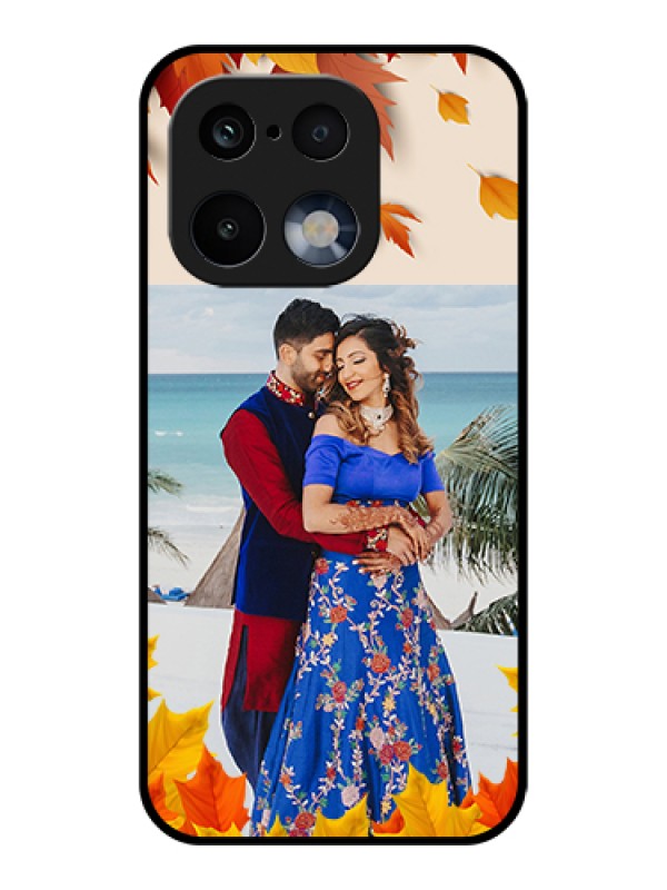 Custom Realme 16 Pro 5G Custom Glass Phone Case - Autumn Maple Leaves Design