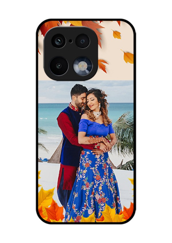 Realme 16 Pro 5G Custom Glass Phone Case - Autumn Maple Leaves Design
