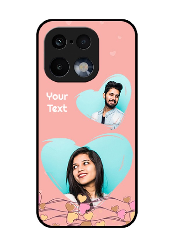 Realme 16 Pro 5G Custom Glass Phone Case - Love Doodle Design