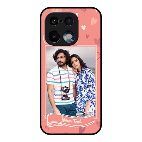 Realme 16 Pro 5G Custom Glass Phone Case - Love Doodle Art Design