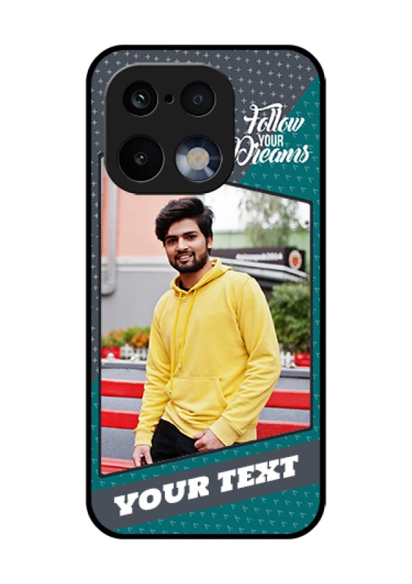 Realme 16 Pro 5G Custom Glass Phone Case - Background Pattern Design With Quote