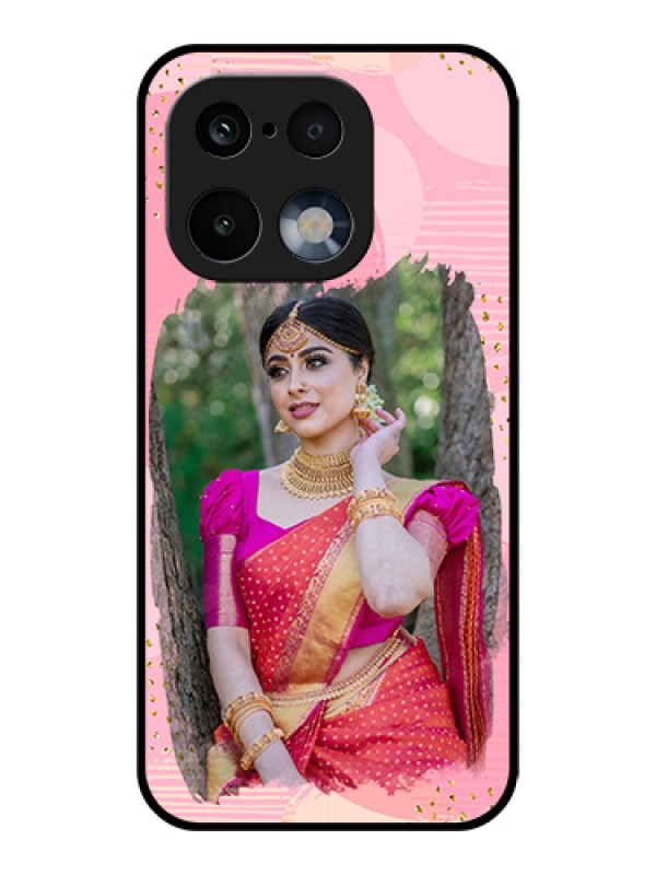 Custom Realme 16 Pro 5G Custom Glass Phone Case - Gold Glitter Splash Design