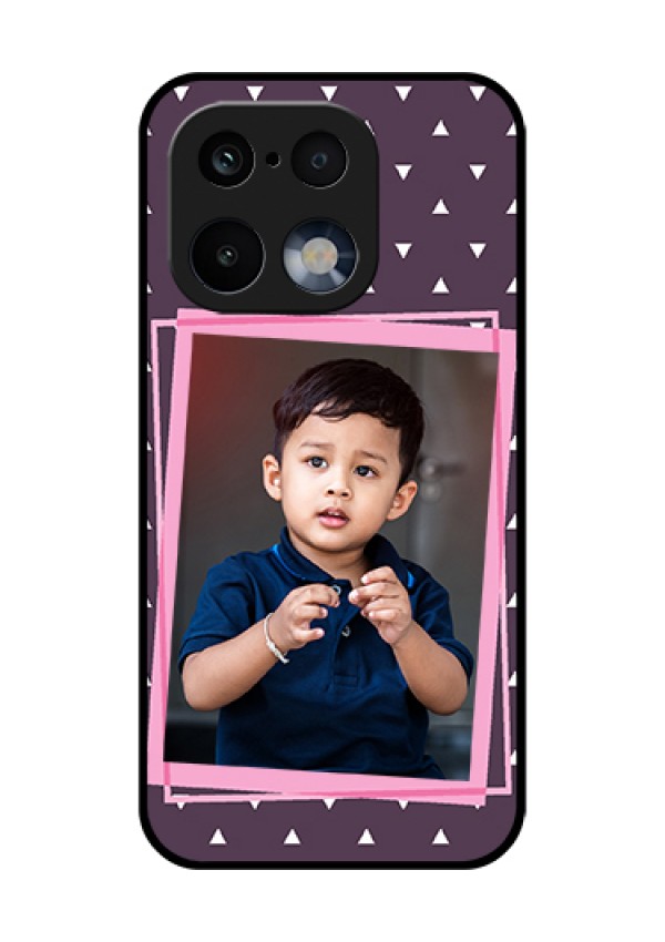 Realme 16 Pro 5G Custom Glass Phone Case - Triangle Pattern Dotted Design