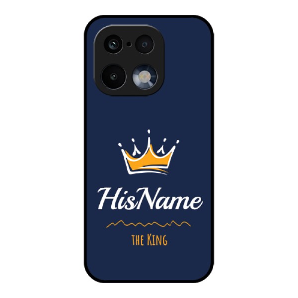 Realme 16 Pro 5G Custom Glass Phone Case - King With Name Design