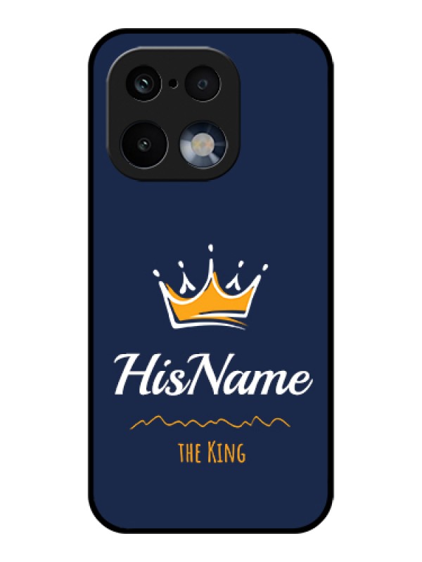 Custom Realme 16 Pro 5G Custom Glass Phone Case - King With Name Design