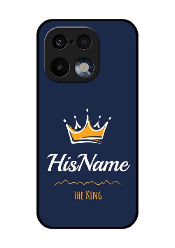 Realme 16 Pro 5G Custom Glass Phone Case - King With Name Design