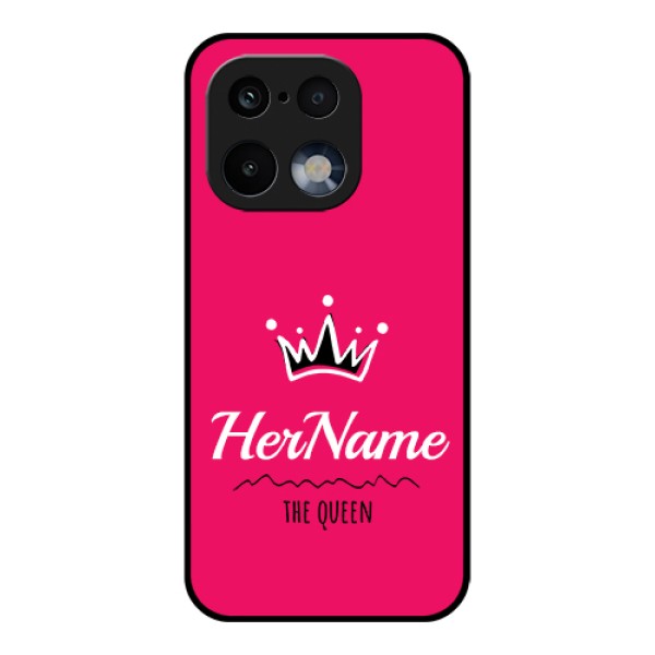 Realme 16 Pro 5G Custom Glass Phone Case - Queen With Name Design Realme 16 Pro 5G Custom Glass Phone Case - Queen With Name Design