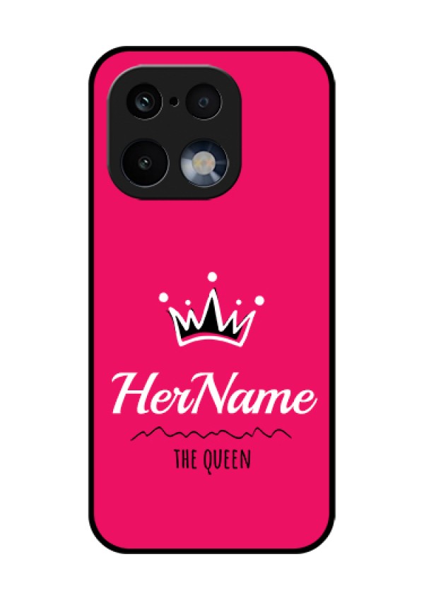 Realme 16 Pro 5G Custom Glass Phone Case - Queen With Name Design
