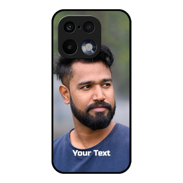 Realme 16 Pro 5G Custom Glass Phone Case - Photo With Text Design