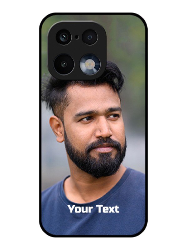 Custom Realme 16 Pro 5G Custom Glass Phone Case - Photo With Text Design