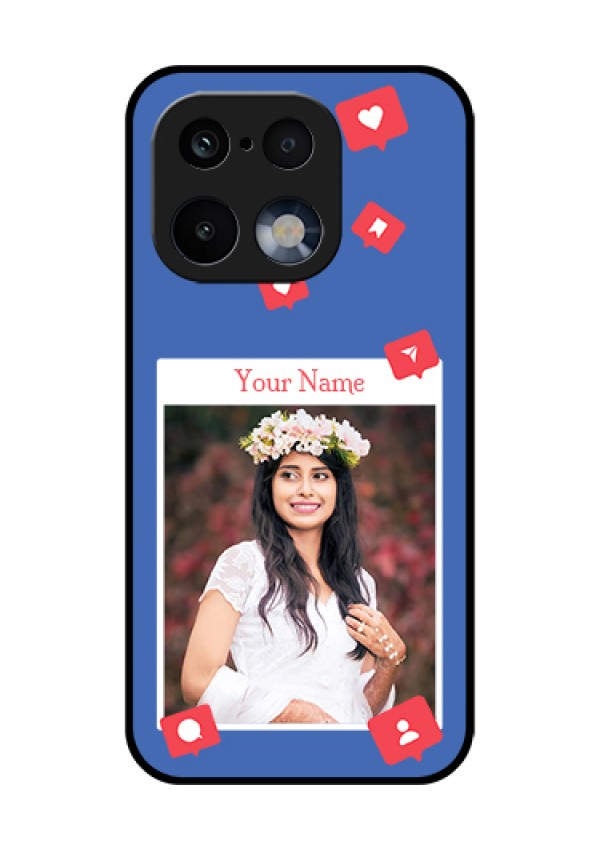 Realme 16 Pro 5G Custom Glass Phone Case - Like Share And Comment Design