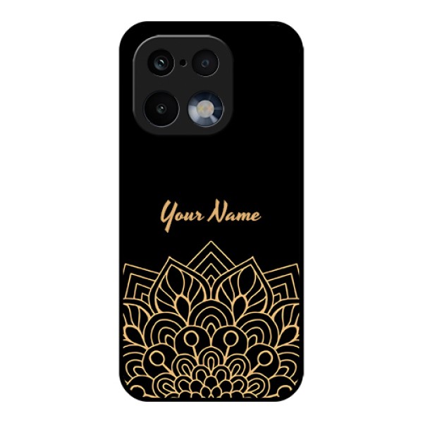 Realme 16 Pro 5G Custom Glass Phone Case - Golden Mandala Design