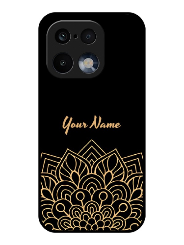 Custom Realme 16 Pro 5G Custom Glass Phone Case - Golden Mandala Design