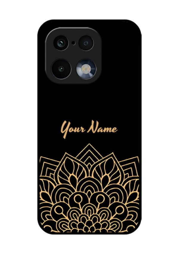 Realme 16 Pro 5G Custom Glass Phone Case - Golden Mandala Design