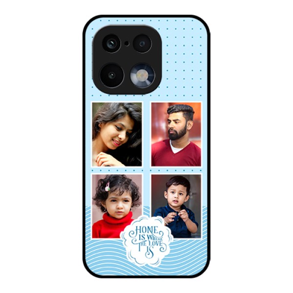 Realme 16 Pro 5G Custom Glass Phone Case - Cute Love Quote With 4 Pic Upload Design Realme 16 Pro 5G Custom Glass Phone Case - Cute Love Quote With 4 Pic Upload Design