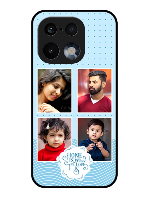 Custom Realme 16 Pro 5G Custom Glass Phone Case - Cute Love Quote With 4 Pic Upload Design