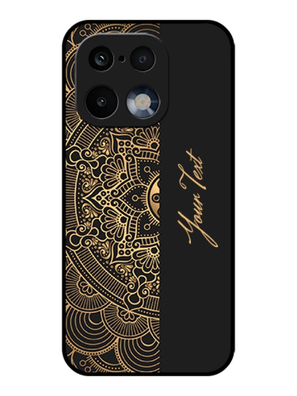 Custom Realme 16 Pro 5G Custom Glass Phone Case - Mandala Art With Custom Text Design