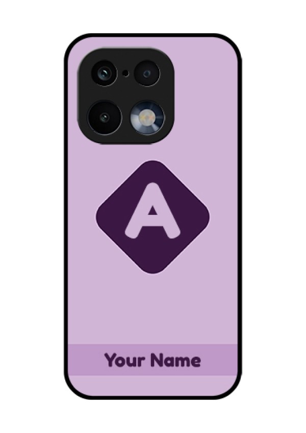 Realme 16 Pro 5G Custom Glass Phone Case - Custom Letter In Curved Badge Design