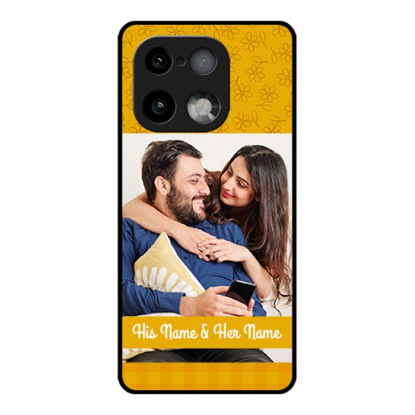 Realme 16 Pro Plus 5G Custom Glass Phone Case - Yellow Floral Design