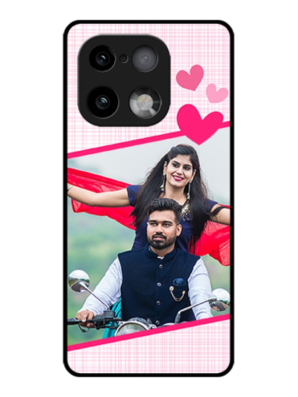 Custom Realme 16 Pro Plus 5G Custom Glass Phone Case - Love Shape Heart Design
