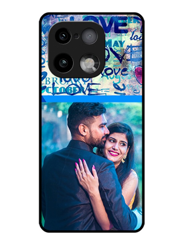 Custom Realme 16 Pro Plus 5G Custom Glass Phone Case - Colorful Love Design