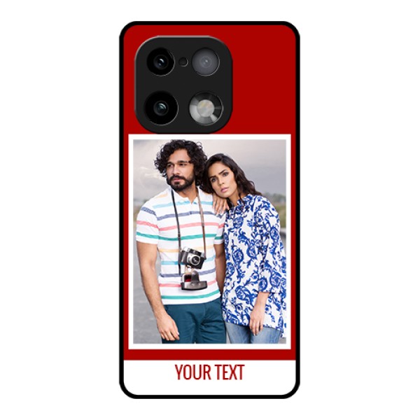 Realme 16 Pro Plus 5G Custom Glass Phone Case - Red Color Design Realme 16 Pro Plus 5G Custom Glass Phone Case - Red Color Design