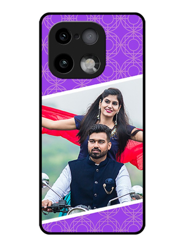 Custom Realme 16 Pro Plus 5G Custom Glass Phone Case - Violet Color Pattern Design